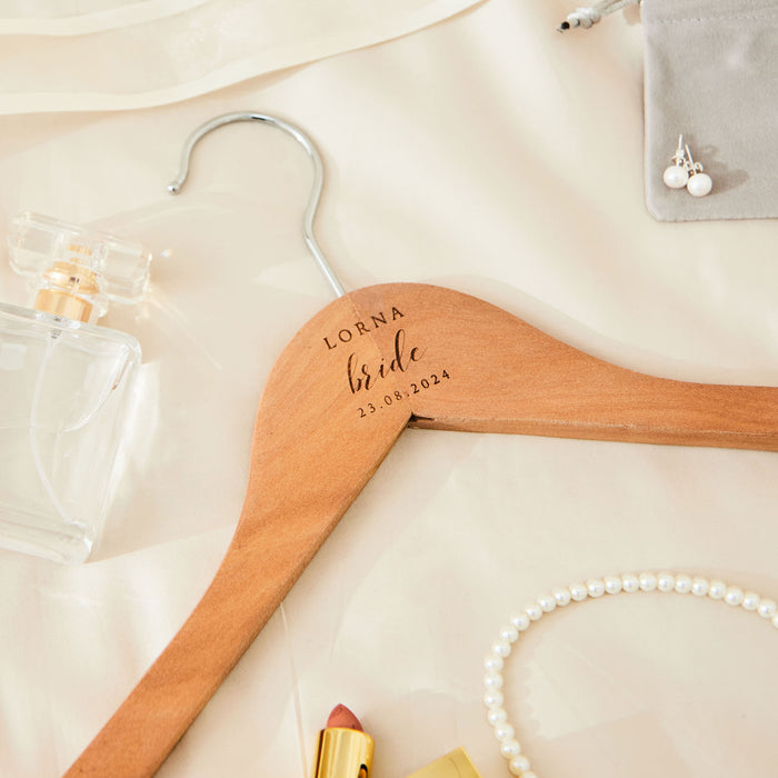 Personalised Bride Wooden Hanger