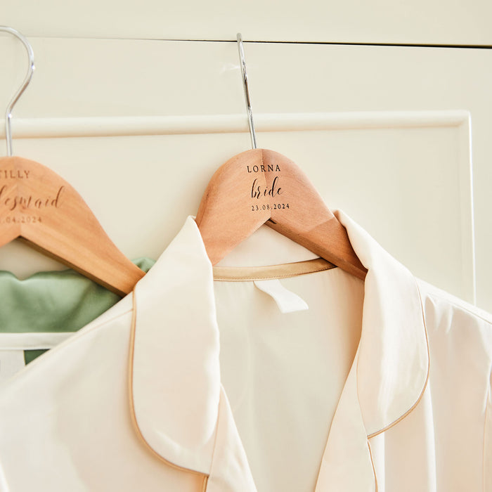 Personalised Bride Wooden Hanger
