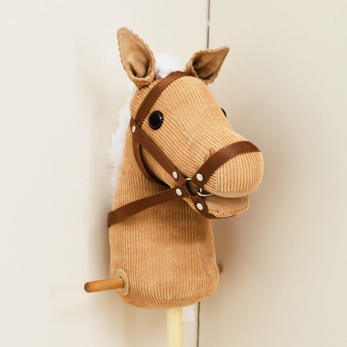 Personalised Brown Cord Hobby Horse