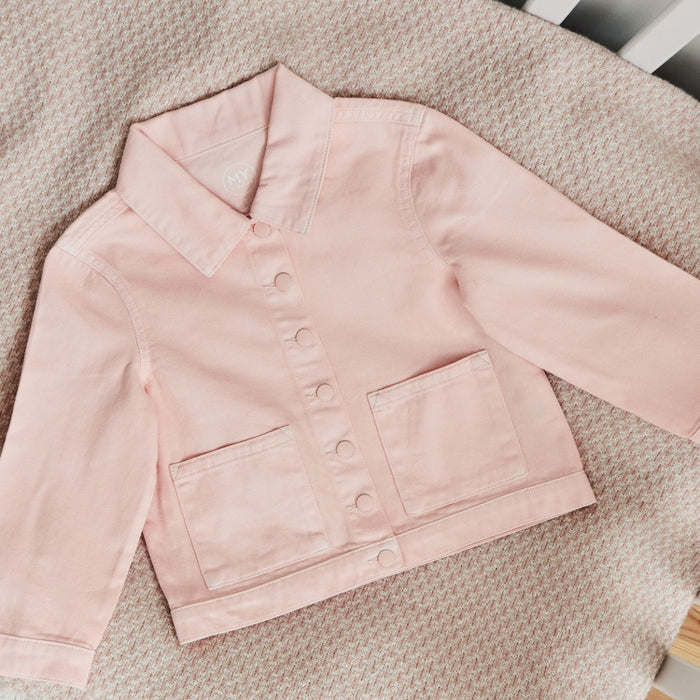 Personalised Bumblebee Pink Denim Jacket