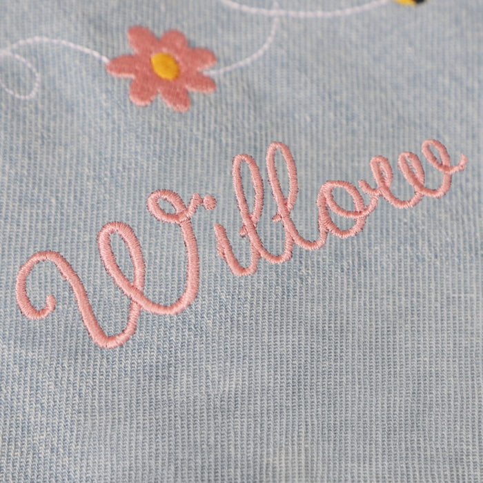 Personalised Bumblebee Stonewash Denim Jacket