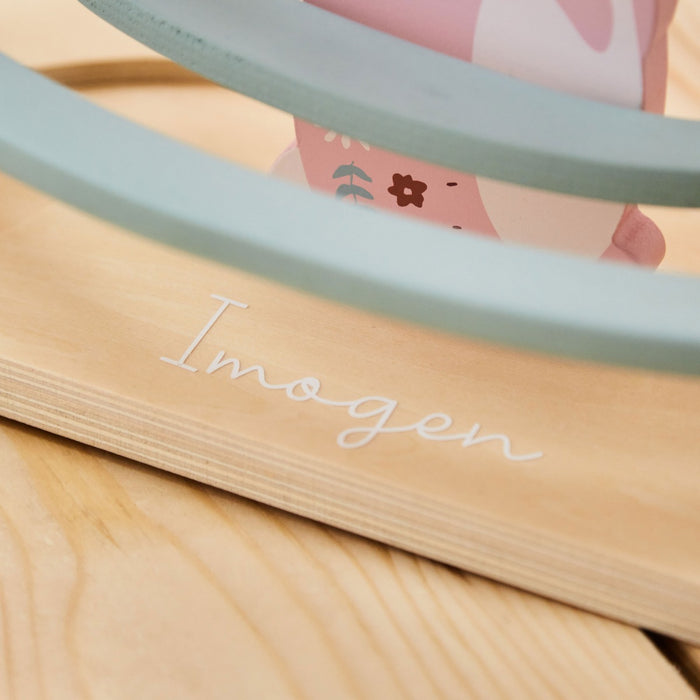 Personalised Bunny Wooden Ball Runner FSC®