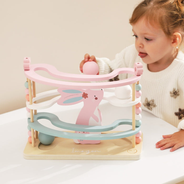 Personalised Bunny Wooden Ball Runner FSC®