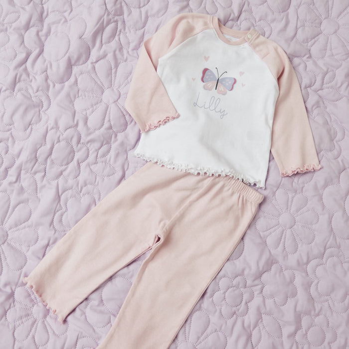 Personalised Butterfly Girl Pyjamas