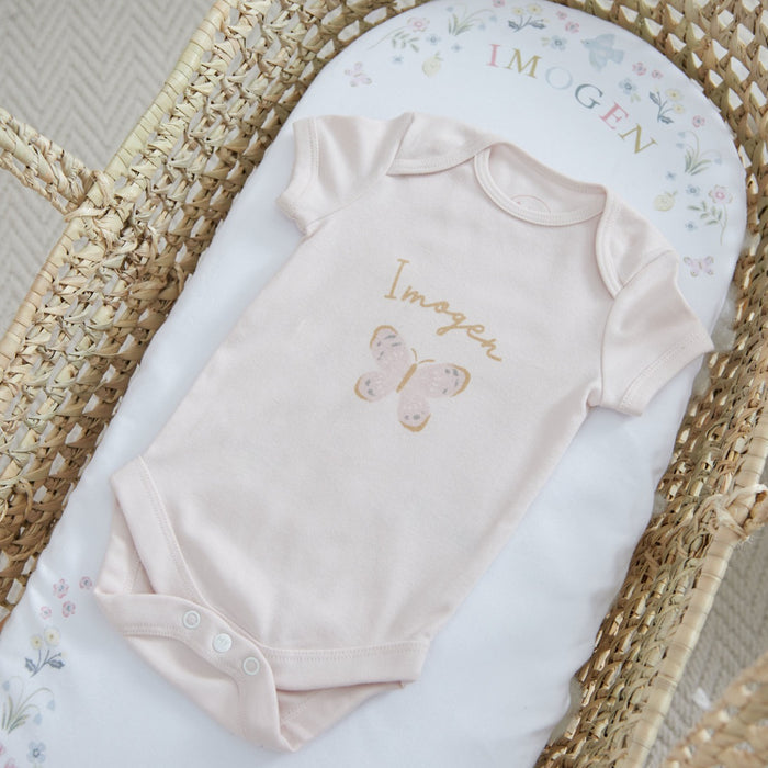 Personalised Butterfly Pink Bodysuit