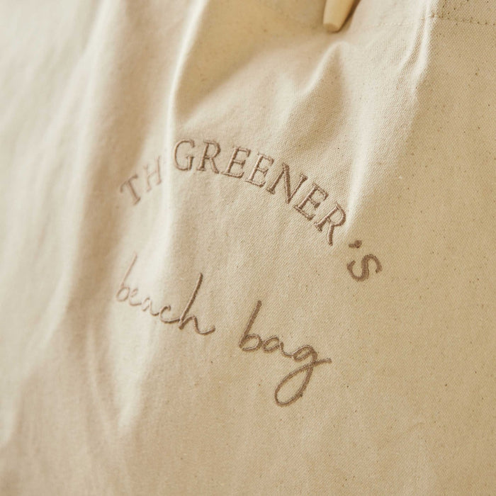 Personalised Canvas Beach Tote Bag