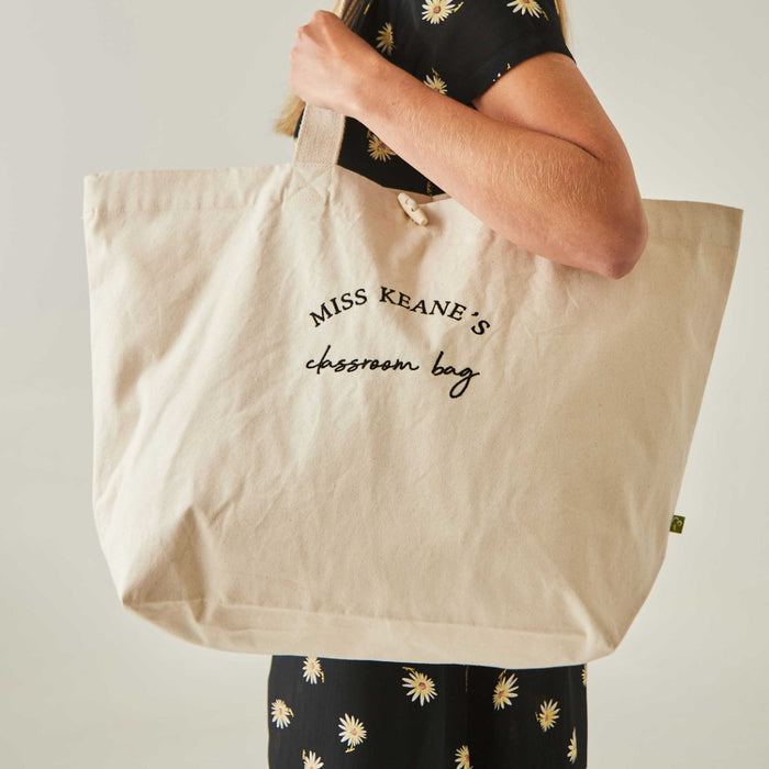 Personalised Canvas Beach Tote Bag