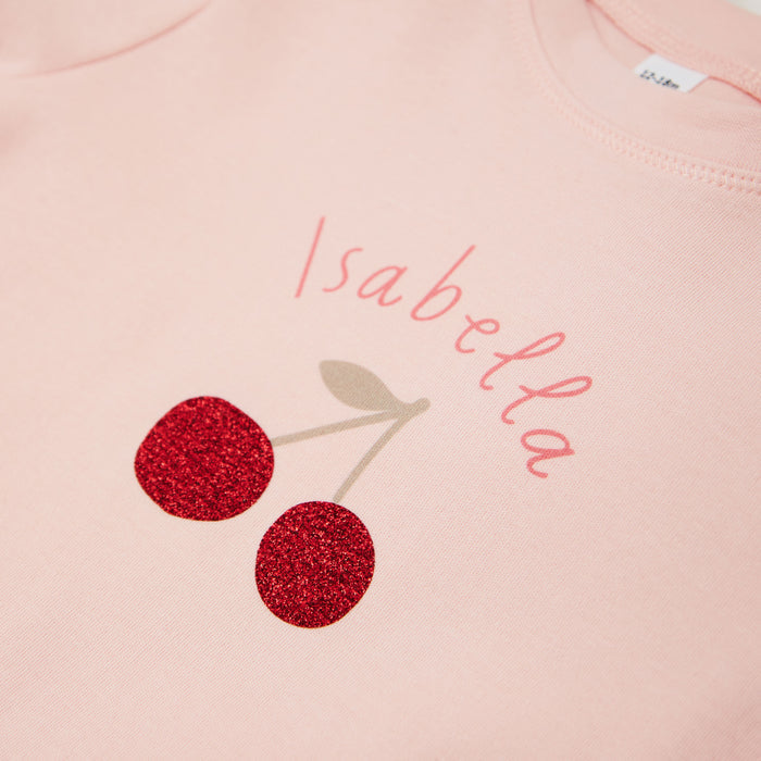 Personalised Cherry Pink T-Shirt