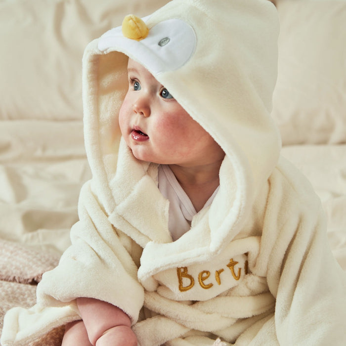 Personalised Chick Fleece Robe
