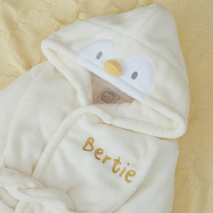 Personalised Chick Fleece Robe