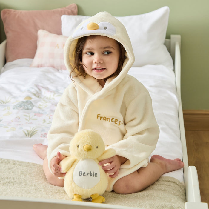 Personalised Chick Fleece Robe