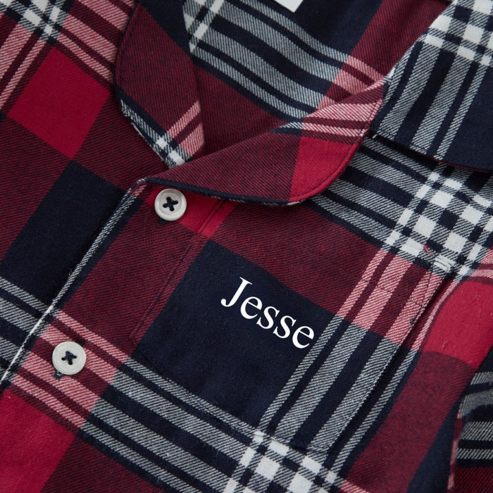 Personalised Children's Tartan PJ Set