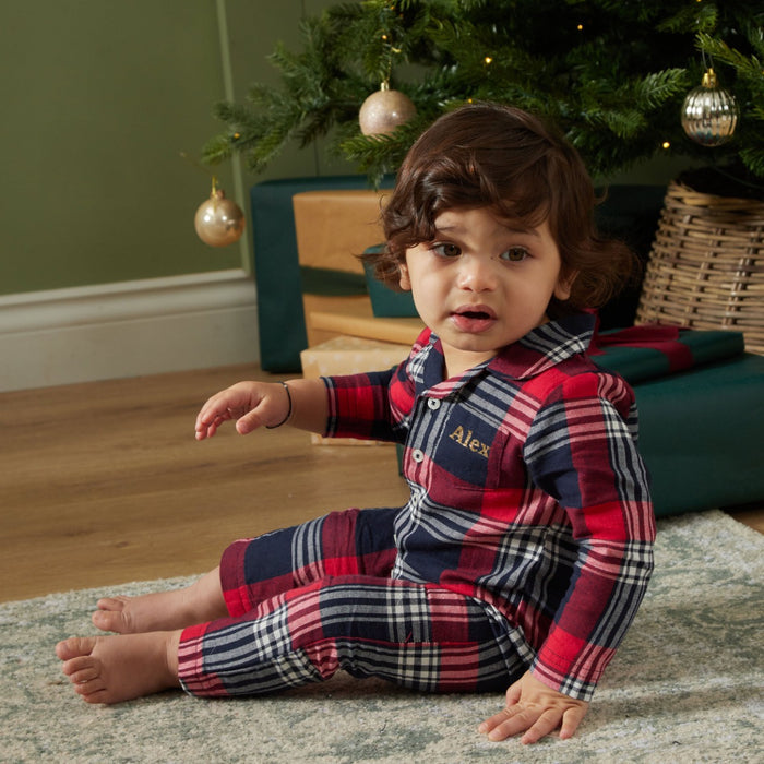 Personalised Children's Tartan Romper