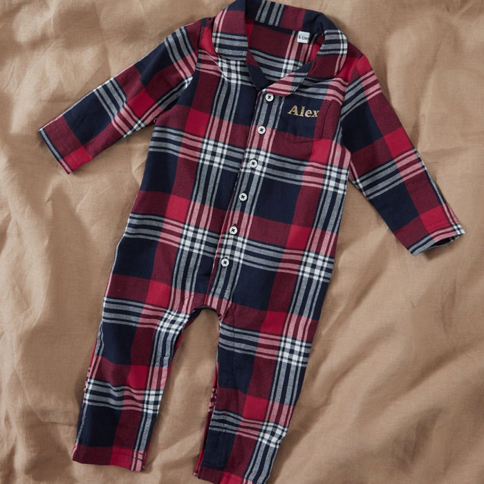 Personalised Children's Tartan Romper