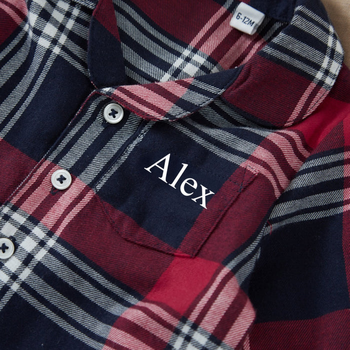 Personalised Children's Tartan Romper