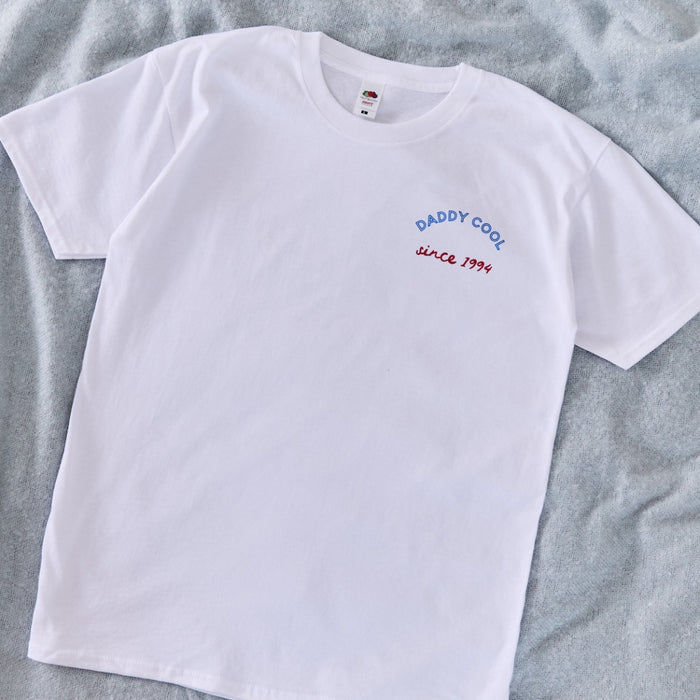 Personalised Cool Dads Club White T-shirt