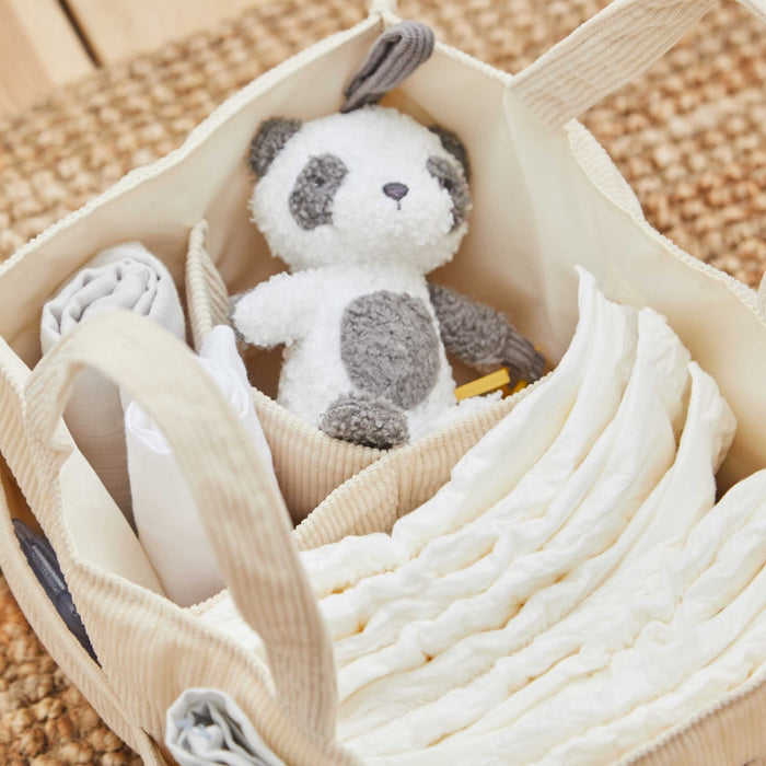 Personalised Cream Nappy Caddy