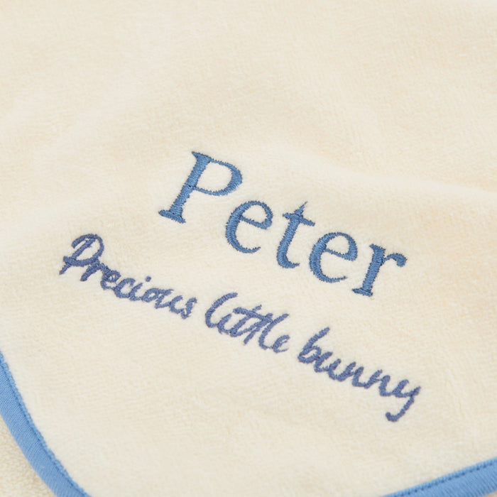 Personalised Cream Peter Rabbit Hooded Towel