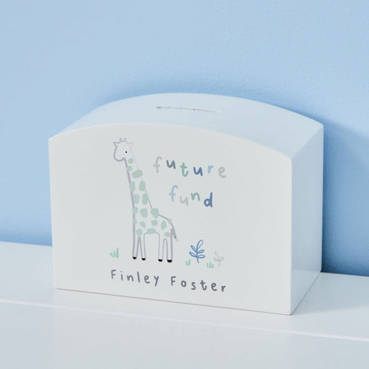 Personalised Cuddle Club Wooden Money Box FSC®