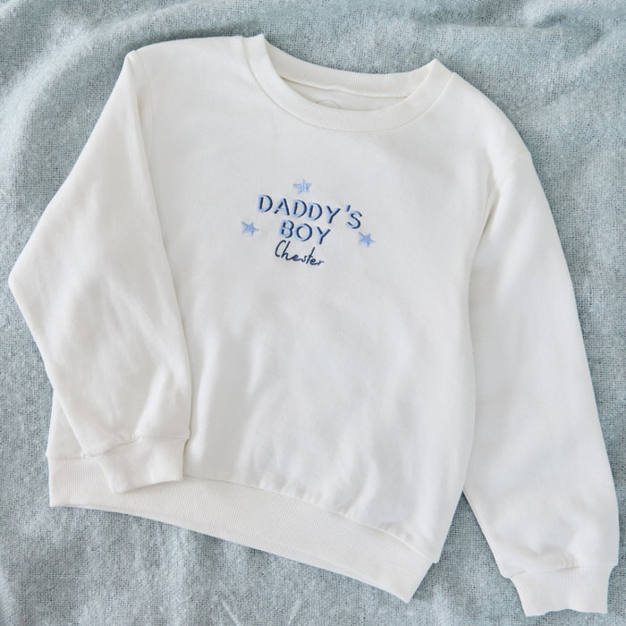 Personalised Daddy’s Boy Ecru Sweatshirt