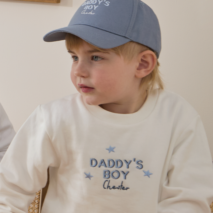 Personalised Daddy’s Boy Ecru Sweatshirt