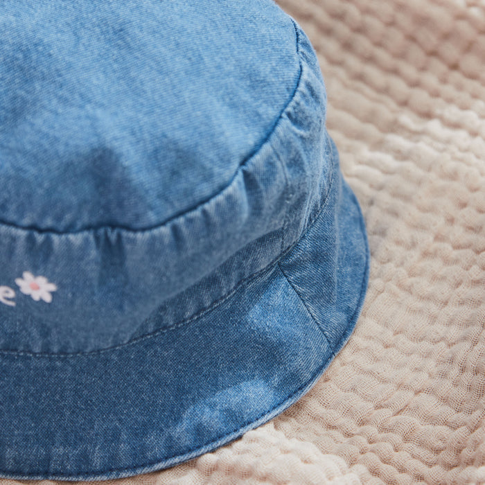Personalised Daisy Denim Bucket Hat