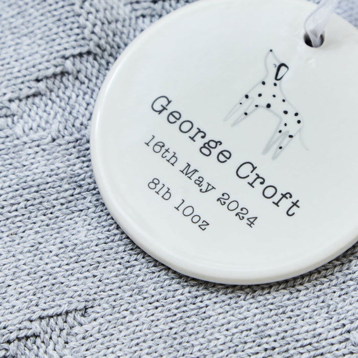 Personalised Dalmatian Ceramic Hanging Decoration