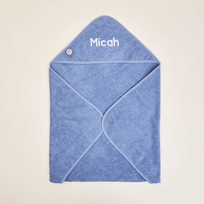 Personalised Dark Blue Hooded Towel