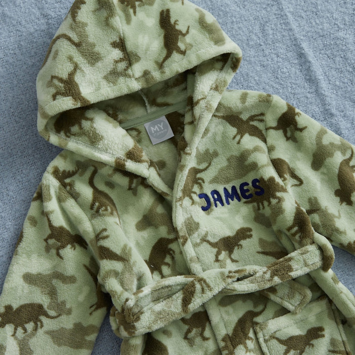 Personalised Dino Camo Robe
