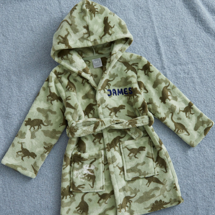 Personalised Dino Camo Robe