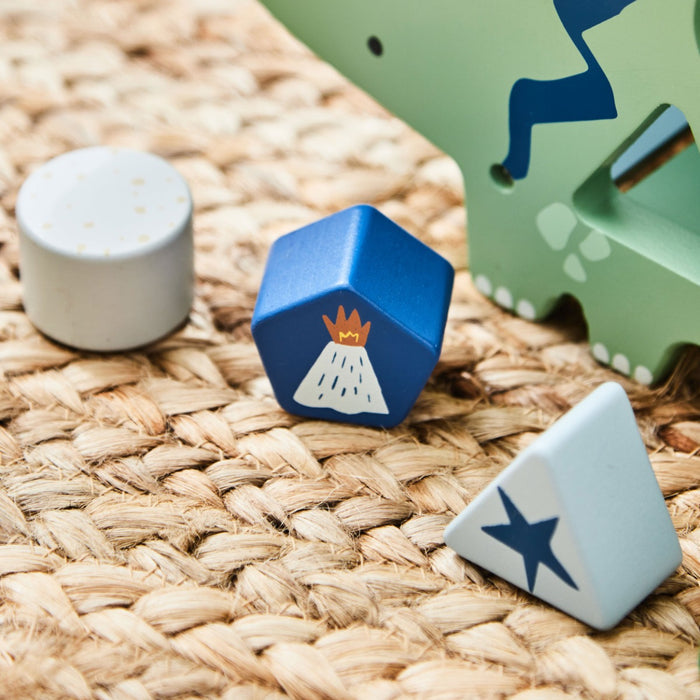 Personalised Dino Character Wooden Shape Sorter FSC®
