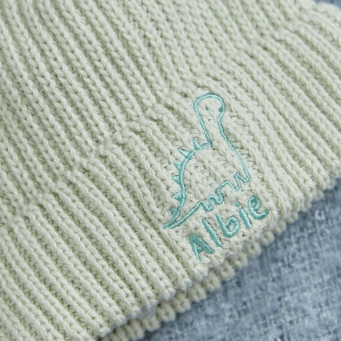 Personalised Dino Design Sage Beanie