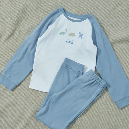 Personalised Dinosaur Jersey Pyjamas