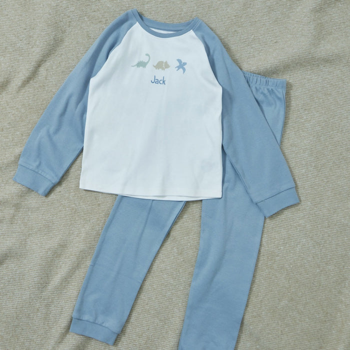 Personalised Dinosaur Jersey Pyjamas