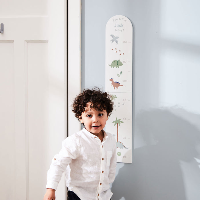 Personalised Dinosaur Wooden Height Chart FSC®