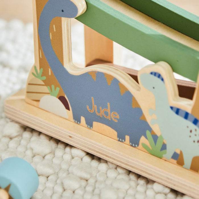 Personalised Dinosaur Wooden Ramp Toy FSC®