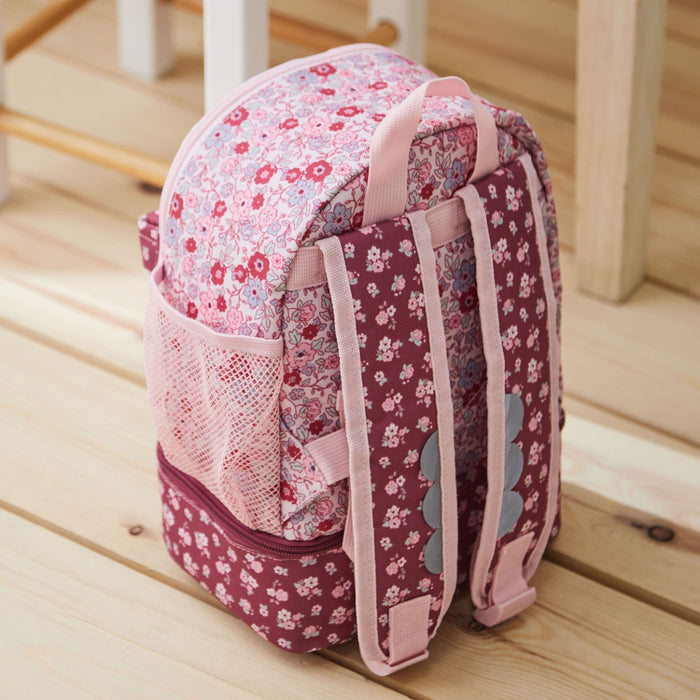 Personalised Ditsy Berry Mini Backpack with Compartment