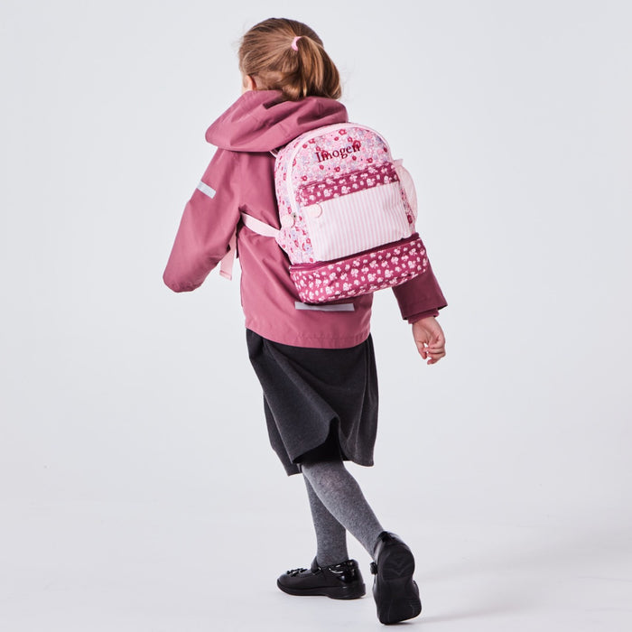 Personalised Ditsy Berry Mini Backpack with Compartment