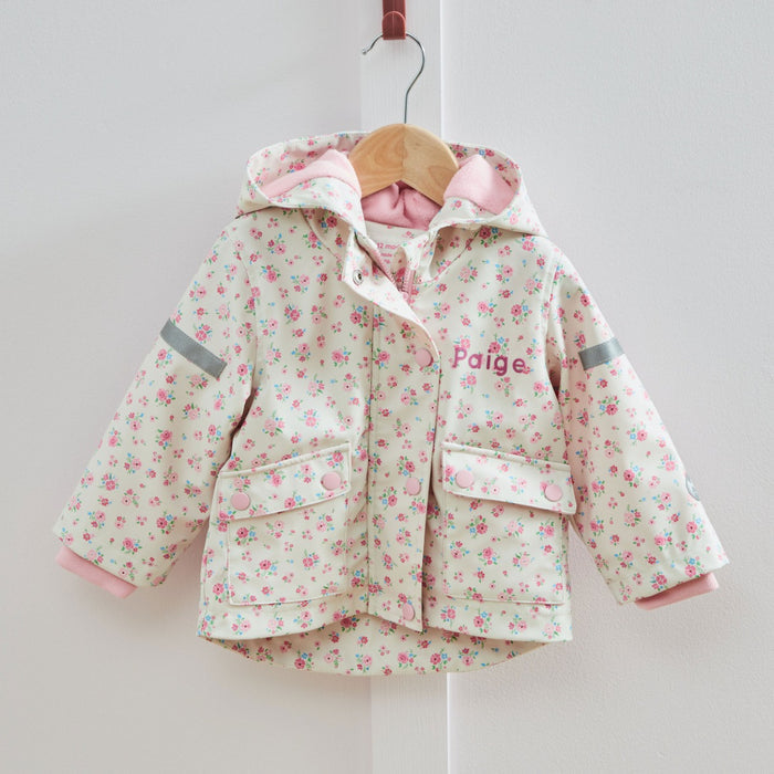 Personalised Ditsy Floral Rain Mac