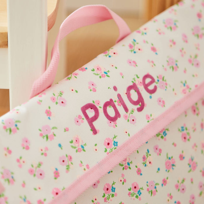 Personalised Ditsy Print Book Bag