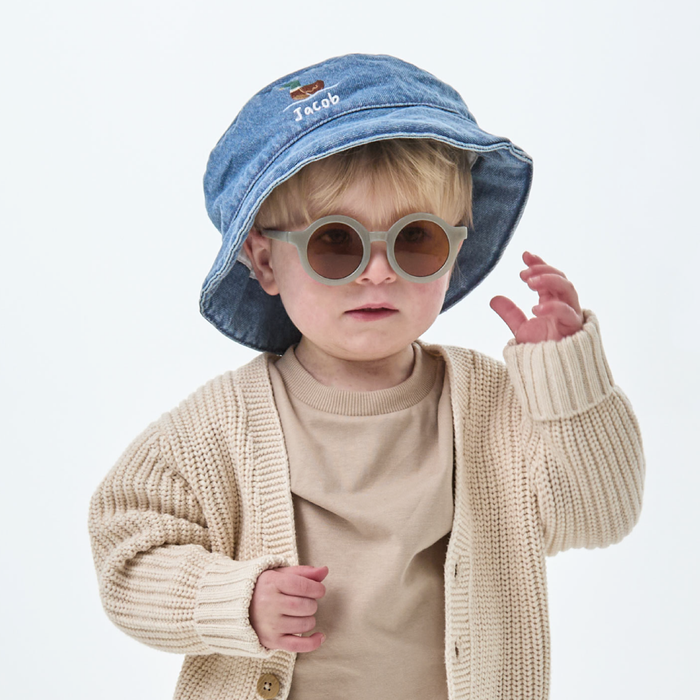 Personalised Duck Denim Bucket Hat