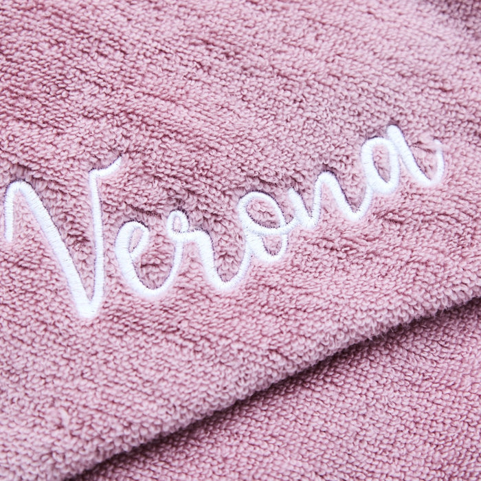 Personalised Dusky Mauve Hooded Towel