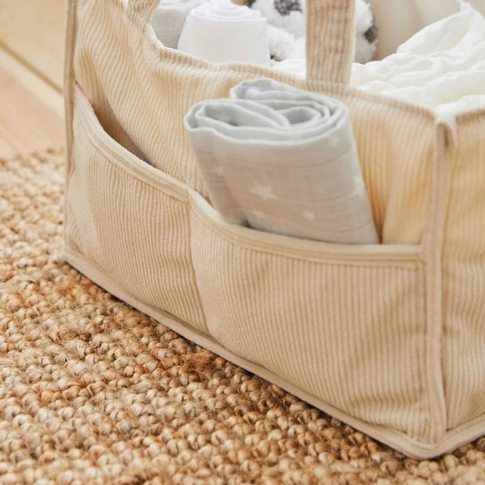 Personalised Ecru Born To Be Loved Nappy Caddy
