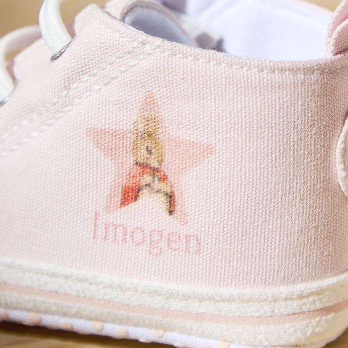 Personalised Flopsy Bunny Baby High Top Trainers