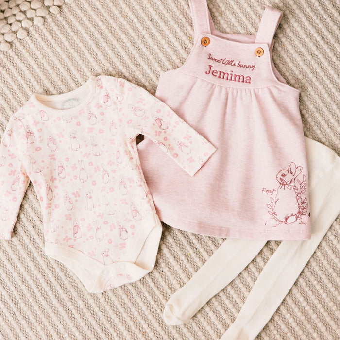Personalised Flopsy Bunny Baby Outfit Set