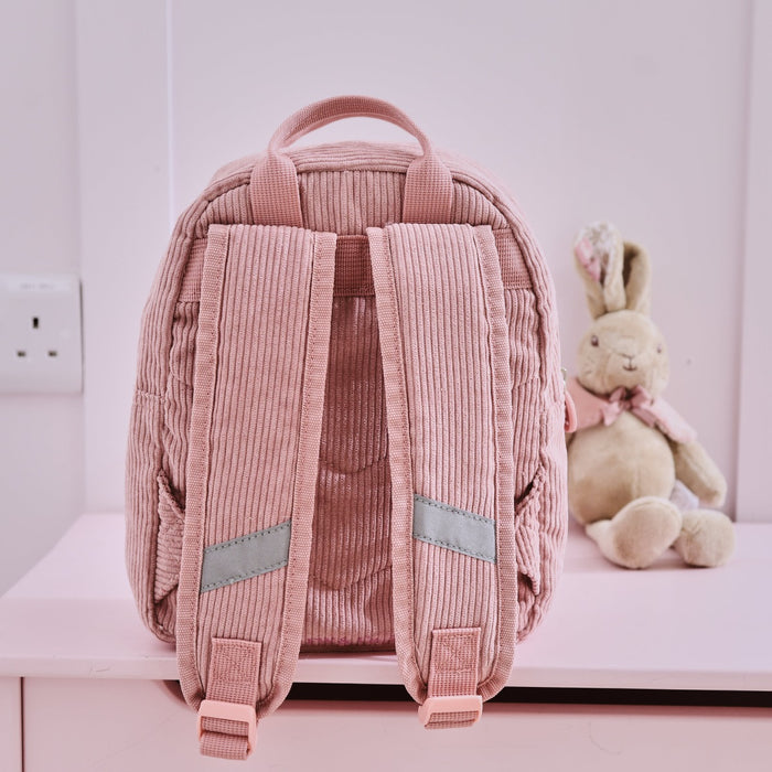 Personalised Flopsy™ Bunny Pink Cord Mini Backpack