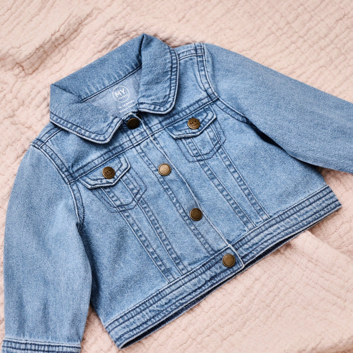 Personalised Floral Design Children's Denim Jacket