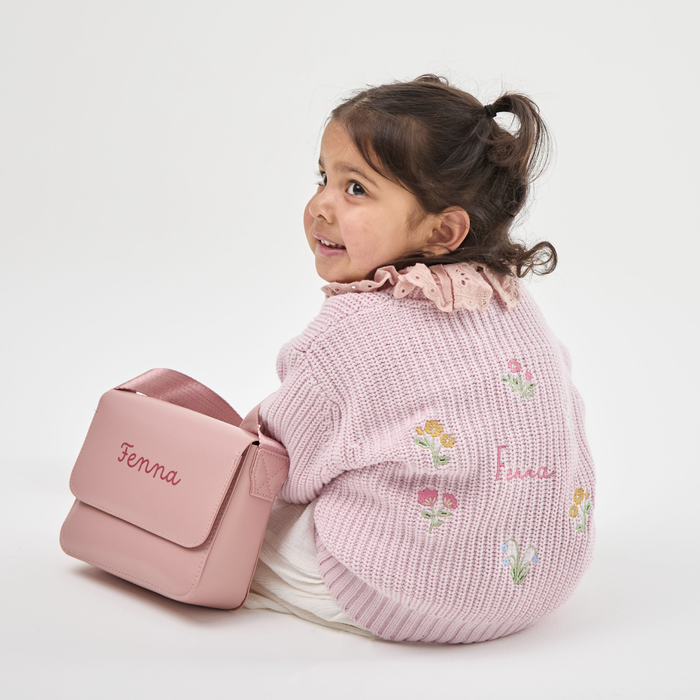Personalised Floral Pink Cardigan
