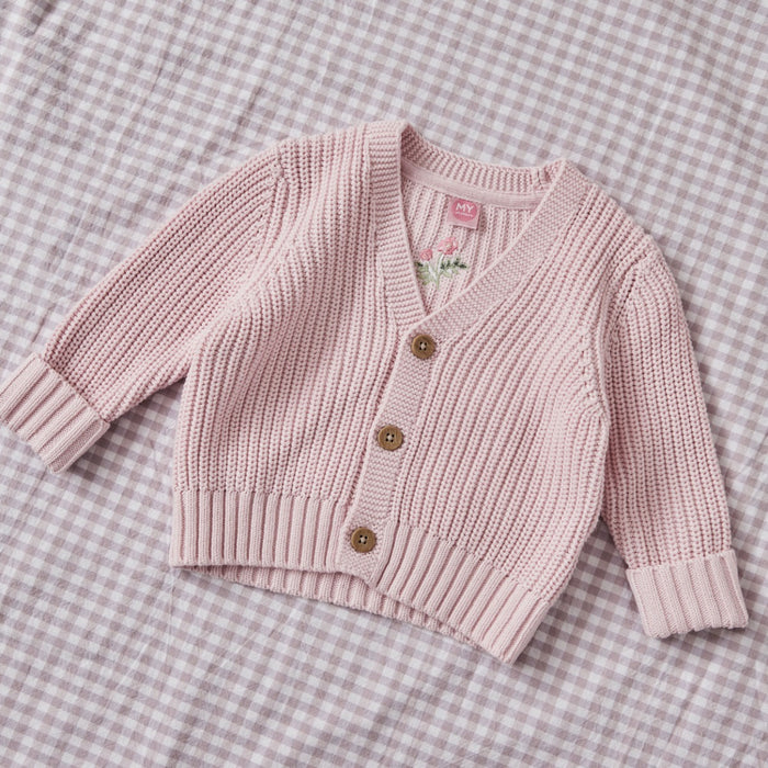 Personalised Floral Pink Cardigan