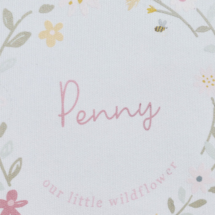 Personalised Floral Wreath Wall Hanging